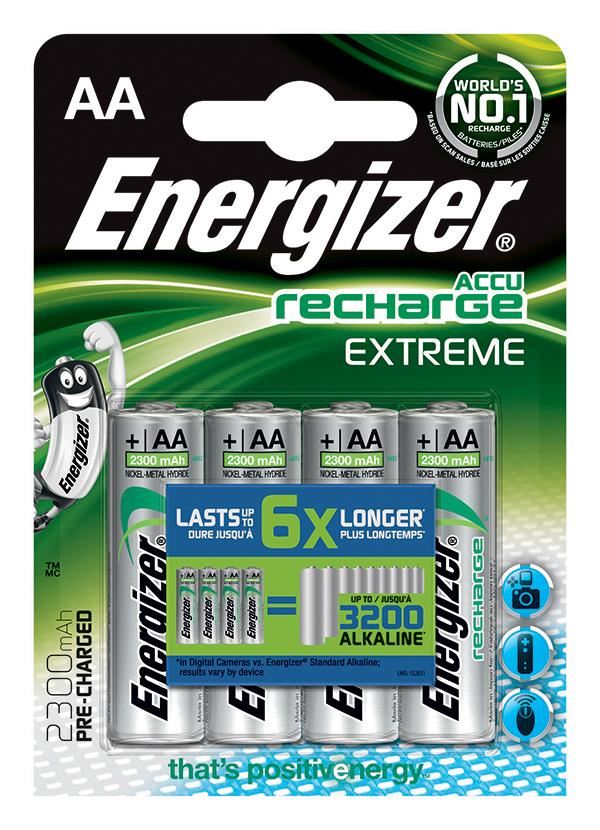 Energizer Extreme 2300 mAh AA akkumulátor (4db/csomag) (7638900349993) Energizer Extreme 2300 mAh AA akkumulátor (4db/csomag) (7638900349993)