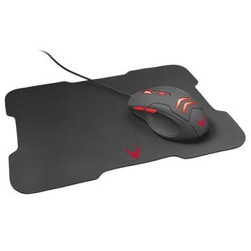 OMEGA VSETMPX4 optikai gamer egér + egérpad fekete OMEGA VSETMPX4 optikai gamer egér + egérpad fekete