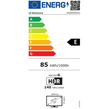 Lg 65QNED84A3C UHD QNED SMART Televízió