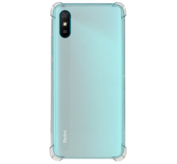 Szilikon telefonvédő (közepesen ütésálló, légpárnás sarok) ÁTLÁTSZÓ [Xiaomi Redmi 9A (Redmi 9 AT)]