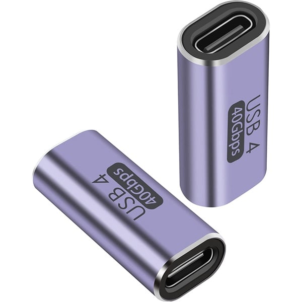 PremiumCord Adapter, Toldó, Thunderbolt, 40Gbps, USB-C - USB-C, F/F, szürke (KUR31-37) PremiumCord Adapter, Toldó, Thunderbolt, 40Gbps, USB-C - USB-C, F/F, szürke (KUR31-37)
