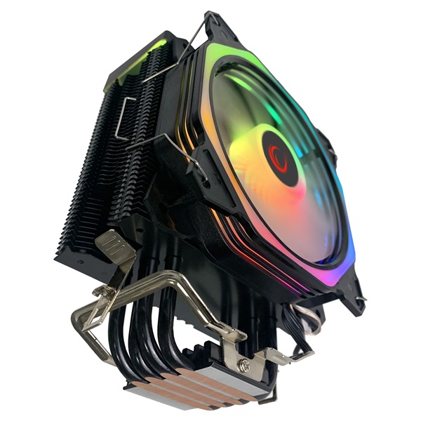 Rampage OCTAGON C50 max 40dB 96,84 m3/h 4 pin csatlakozó 12cm A-RGB LED CPU Cooler Rampage OCTAGON C50 max 40dB 96,84 m3/h 4 pin csatlakozó 12cm A-RGB LED CPU Cooler