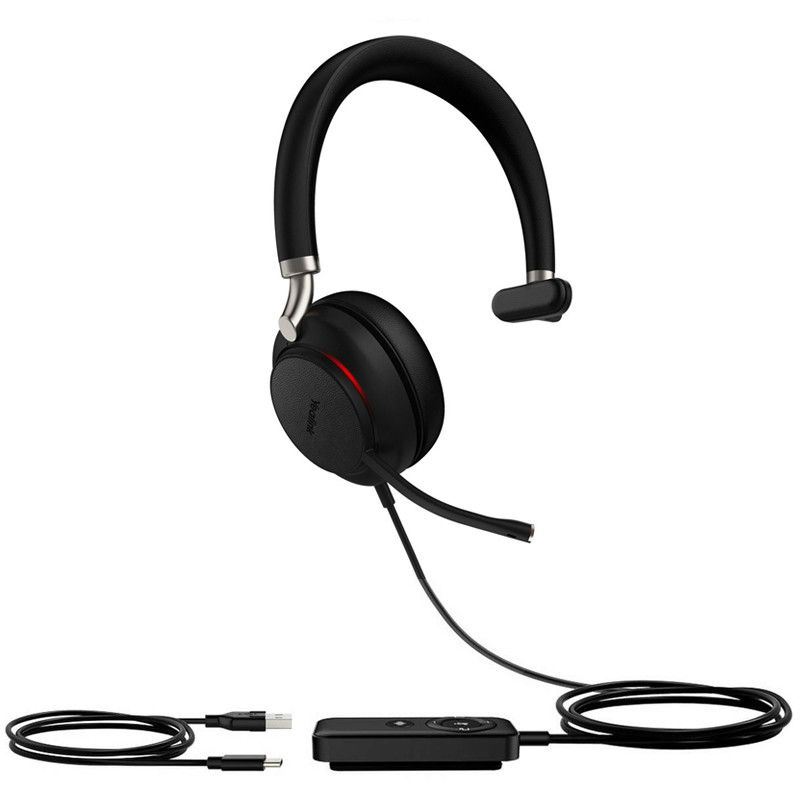 Yealink UH38 Mono MS Teams Bluetooth Headset Fekete