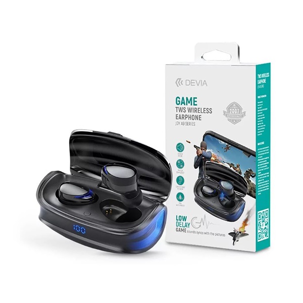 Devia ST351051 Joy A9 Game Series fekete True Wireless Bluetooth fülhallgató Devia ST351051 Joy A9 Game Series fekete True Wireless Bluetooth fülhallgató