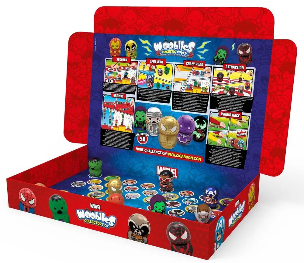TM Toys Wooblies Marvel gyűjtő csomag 4 figurával (WBM006) TM Toys Wooblies Marvel gyűjtő csomag 4 figurával (WBM006)