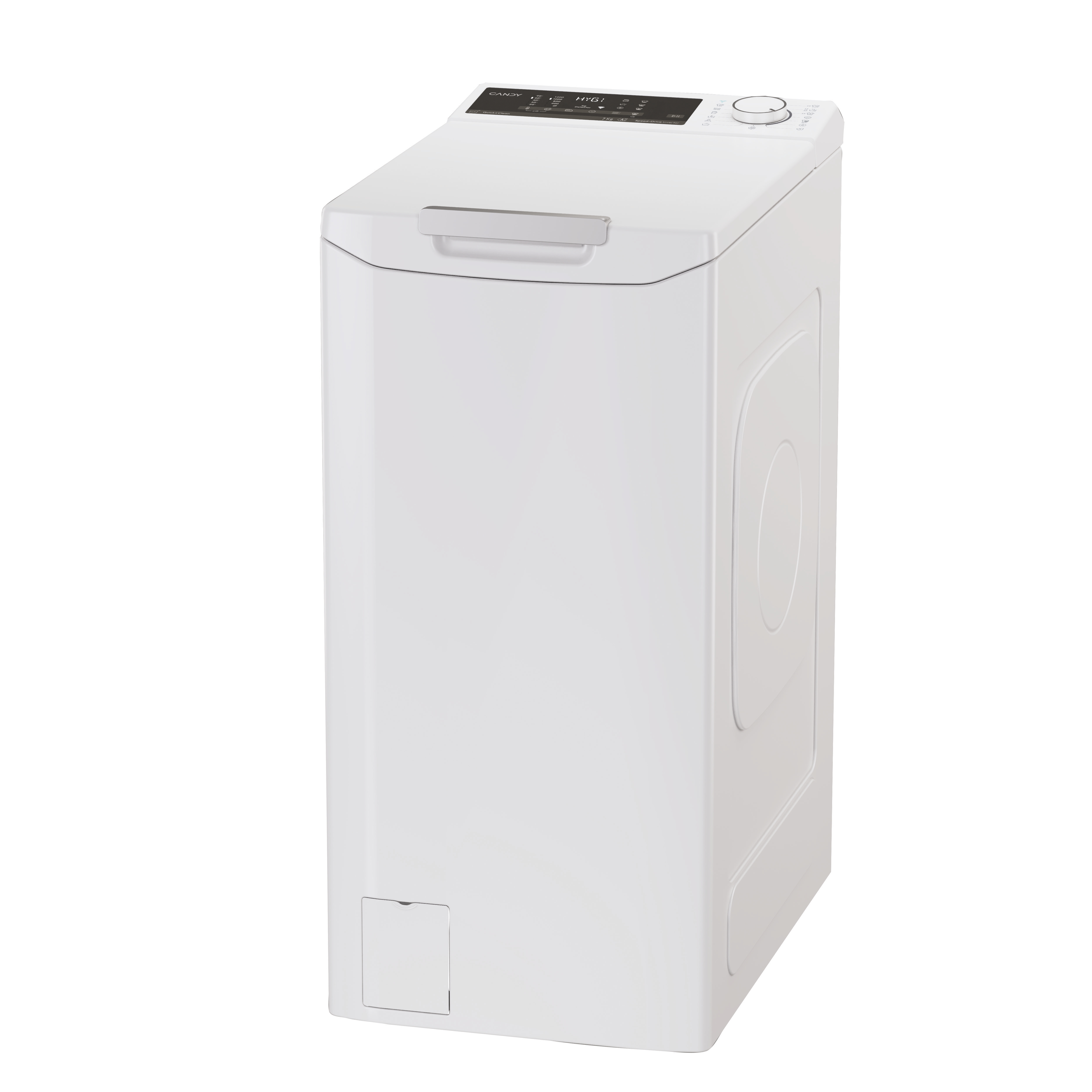 Candy TCA474TM5-S Felültöltős mosógép - 7 kg, 1400 ford./perc, A Energiaosztály, WiFi + BLE