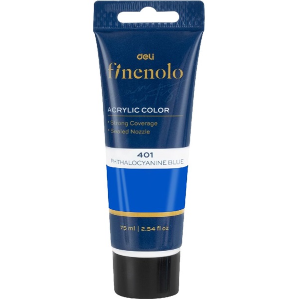 Deli Finenolo 75 ml phtalo kék akrilfesték Deli Finenolo 75 ml phtalo kék akrilfesték