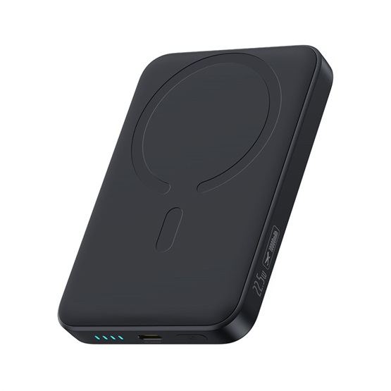 Baseus EnerFill FM11 Magnetic vezeték nélküli gyorstöltő powerbank 10000 mAh 22.5W Fekete + USB Type-C, 30cm kábel