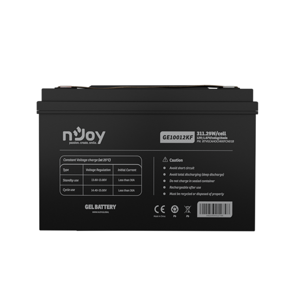 NJOY GE10012KF 12V/100Ah T11 zárt gondozás mentes GEL akkumulátor NJOY GE10012KF 12V/100Ah T11 zárt gondozás mentes GEL akkumulátor