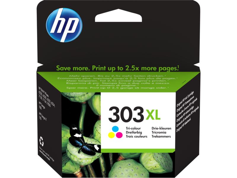 HP 303XL nagy kapacitású tintapatron háromszínű (T6N03AE) HP 303XL nagy kapacitású tintapatron háromszínű (T6N03AE)