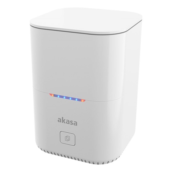 Akasa AK-DK09U3-WHCM DuoDock MX - 2 M.2 PCIe NVMe SSD állomás offline klónozással dokkoló Akasa AK-DK09U3-WHCM DuoDock MX - 2 M.2 PCIe NVMe SSD állomás offline klónozással dokkoló