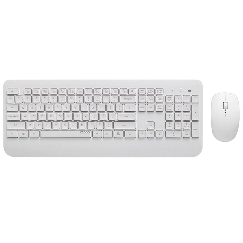 Rapoo X3500 vezeték nélküli billentyűzet + optikai egér fehér (217477) Rapoo X3500 vezeték nélküli billentyűzet + optikai egér fehér (217477)