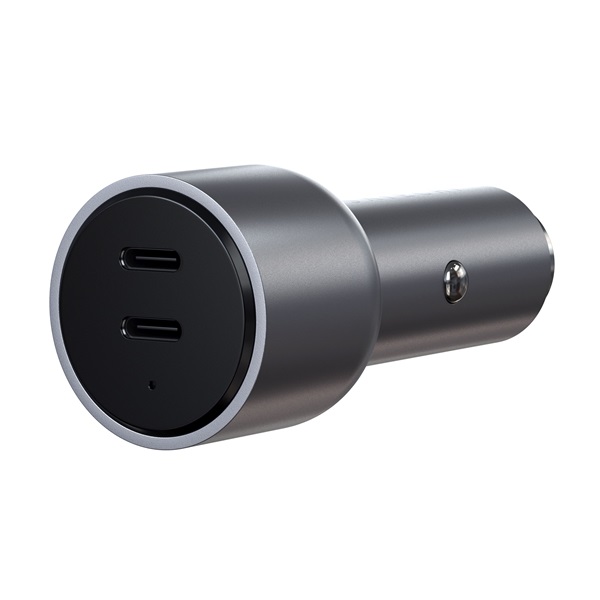 Satechi ST-U2C40CCM 40W 2xType-C asztroszürke autós töltő Satechi ST-U2C40CCM 40W 2xType-C asztroszürke autós töltő