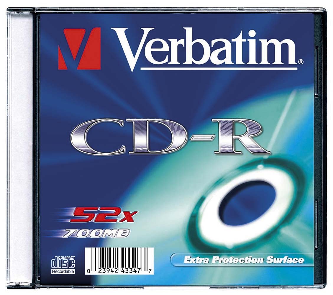Verbatim 80'/700MB 52x slim CD lemez darabos Verbatim 80'/700MB 52x slim CD lemez darabos