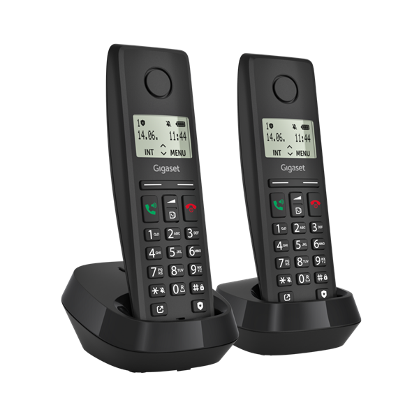 Gigaset PURE DUO 200 fekete dect telefon