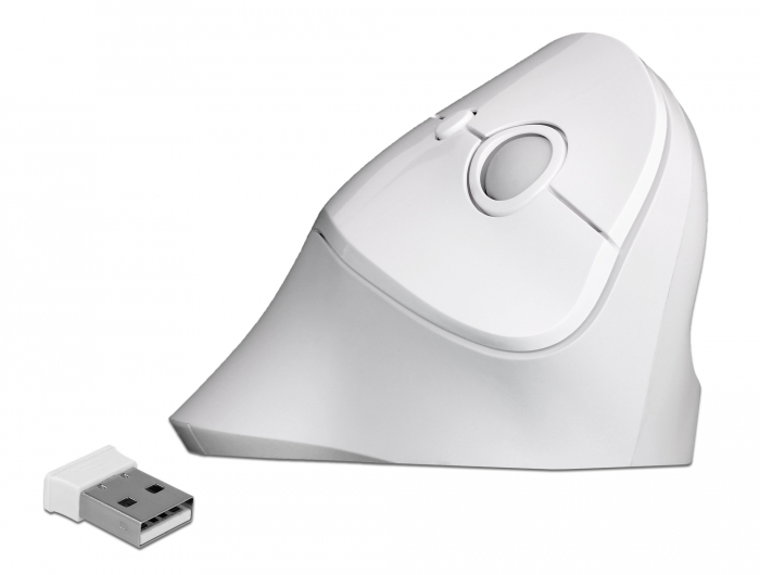 Delock Ergonómikus, vezetéknélküli függoleges USB egér (12596)