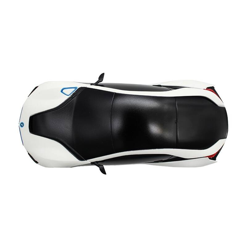 RASTAR R/C 1:24 BMW i8 távirányítású autó - UV-érzékeny (fehér és sárga)