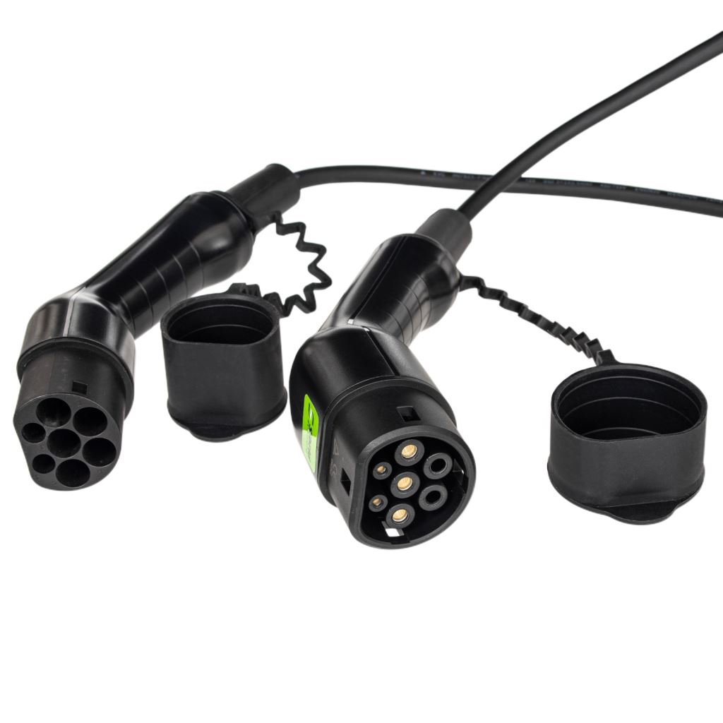 Sibrid 3,6kW 16A 7,5m Type2-type2 töltőkábel elektromos autókhoz CE + TÜV tanusítvány 1 fázisú (SB-T2-161-75)