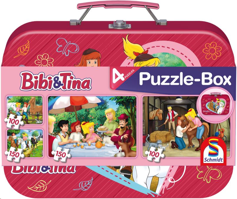 Schmidt Bibi & Tina 2x150 db, Puzzle Box - Fém kofferrel (56509, 16709-184) Schmidt Bibi & Tina 2x150 db, Puzzle Box - Fém kofferrel (56509, 16709-184)