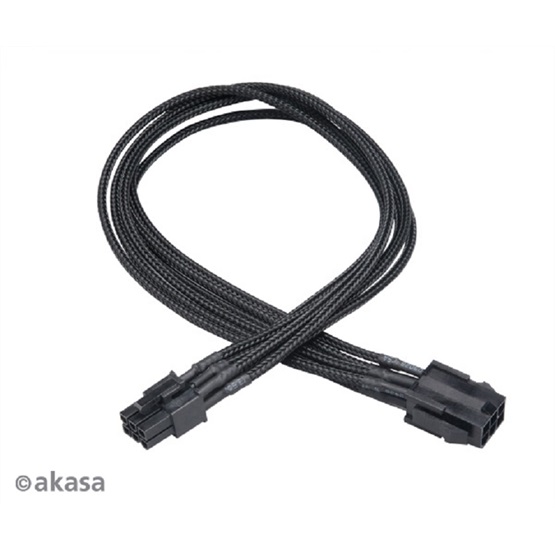 Akasa AK-CBPW07-40BK FLEXA V6 - 6pin VGA tápkábel Akasa AK-CBPW07-40BK FLEXA V6 - 6pin VGA tápkábel