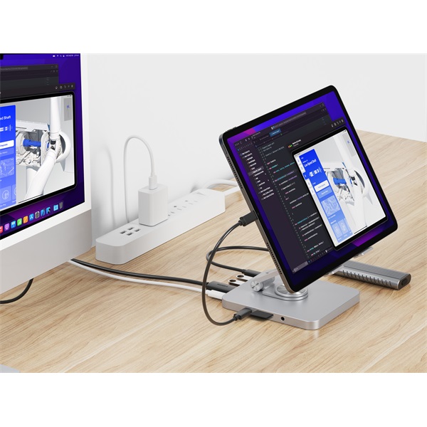 Conceptronic  DONN26G USB-C to HDMI/USB-C PD/USB 3.0/SD/TF  Tablet Dokkoló/tartó