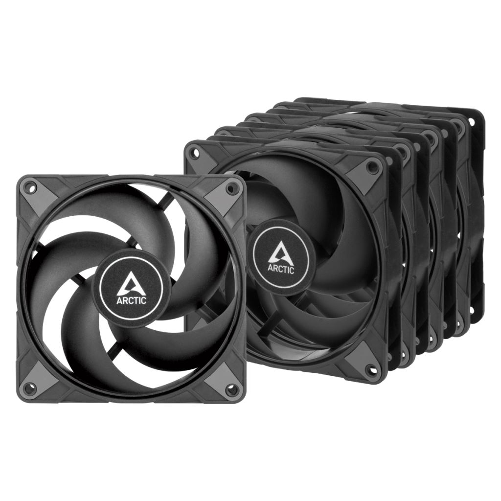 Arctic ACFAN00289A P12 Max ház hűtő ventilátor 12cm fekete 5db  