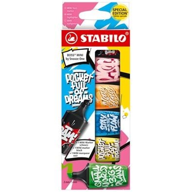 Stabilo BOSS MINI by Snooze One szövegkiemelő 6db-os szett (07/06-30)