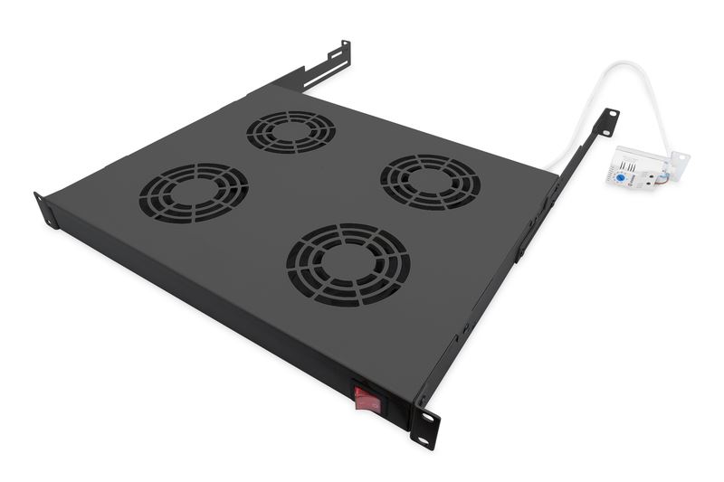 Digitus 19" tetőventilátor rackszekrényhez fekete (DN-19 FAN-4-HO-SW) Digitus 19" tetőventilátor rackszekrényhez fekete (DN-19 FAN-4-HO-SW)