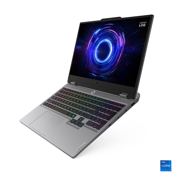 Lenovo LOQ 15IRX10 15,6"FHD i7-13650HX 24GB 1TB RTX 5060 8GB Notebook   Szürke