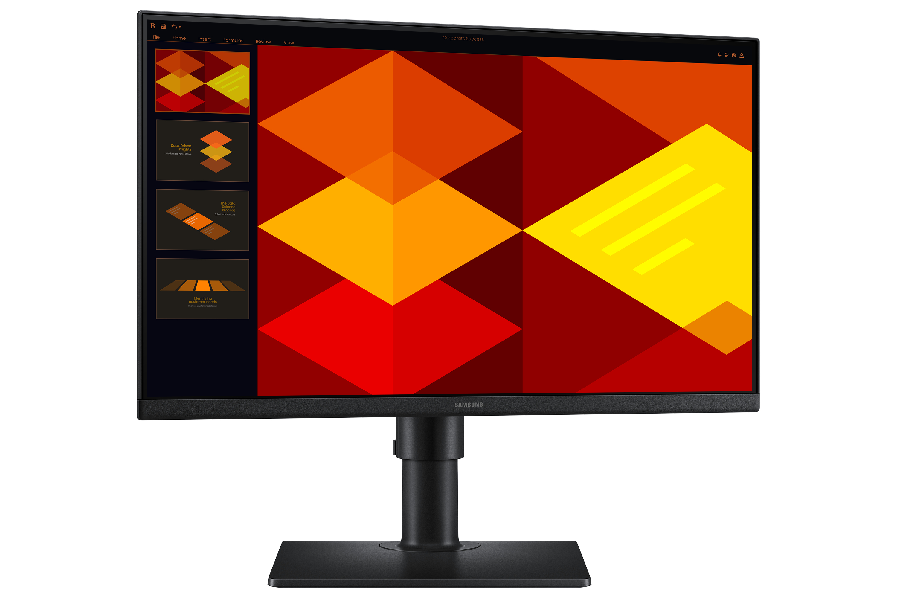 SAMSUNG 22" S40GD Monitor - 1920x1080, Full HD, LED, IPS, 100Hz, 5ms, Pivot, Fekete