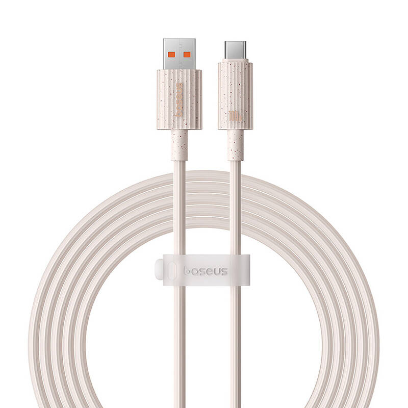 Fast Charging cable Baseus USB to USB-C Habitat Series 2m 100W (pink)