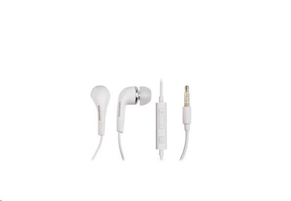 Samsung EHS64AVFWE sztereó headset, 3,5 jack, felvevőgombos, hangerőszabályzós, fehér, gyári ECO csomagolásban