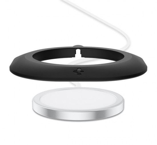 Spigen Mag Fit MagSafe töltőpad tartó, fekete (AMP02340) Spigen Mag Fit MagSafe töltőpad tartó, fekete (AMP02340)