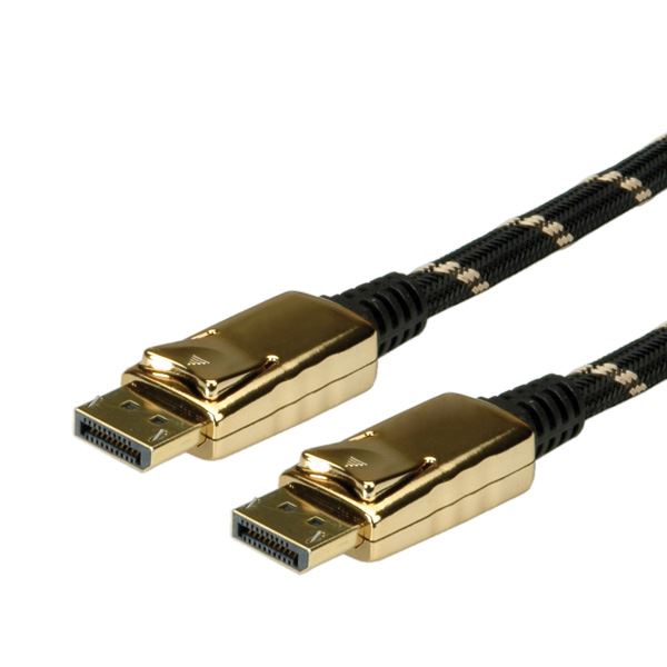 Roline Gold DisplayPort M/M 3m kábel (11.04.5646-10) Roline Gold DisplayPort M/M 3m kábel (11.04.5646-10)