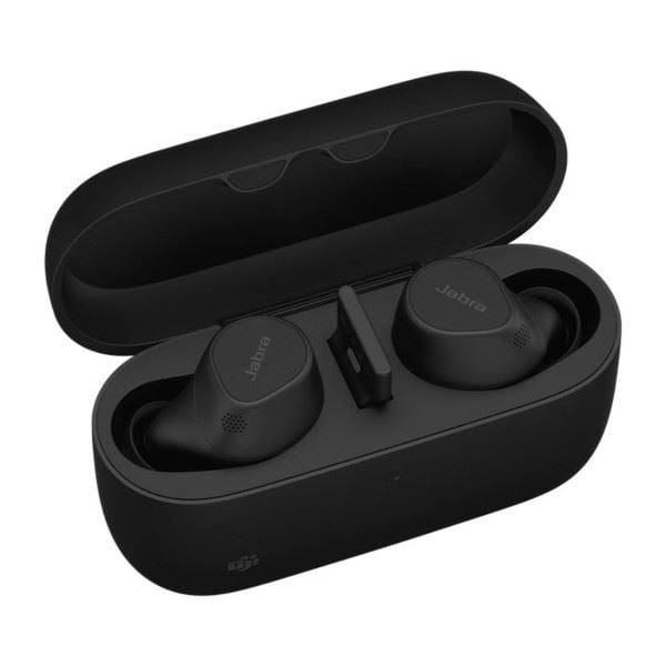 Jabra Evolve2 Buds USB-A MS sztereó Bluetooth headset fekete vezeték nélküli töltővel (20797-999-989)