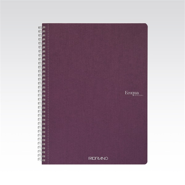 Fabriano Ecoqua A4 70lapos lila sima spirálfüzet Fabriano Ecoqua A4 70lapos lila sima spirálfüzet