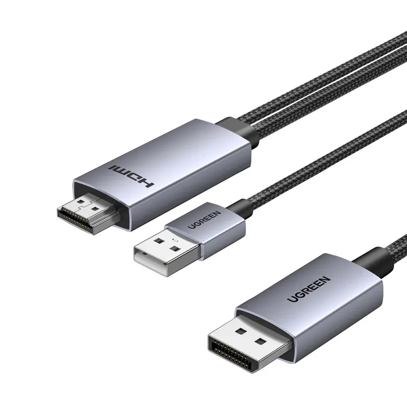 Kábel DisplayPort HDMI Ugreen HD169 4K 60Hz 2m (czarny) Kábel DisplayPort HDMI Ugreen HD169 4K 60Hz 2m (czarny)