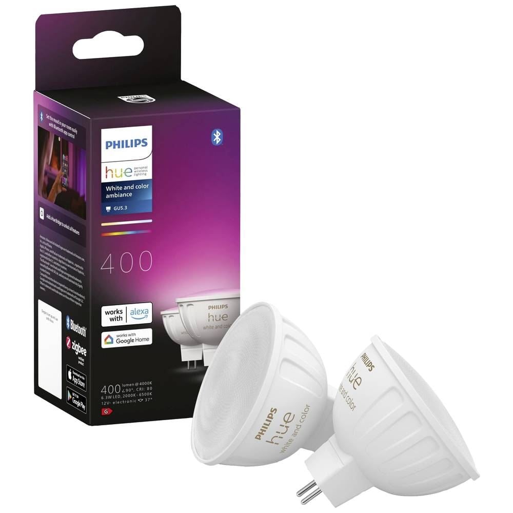 Philips Lighting Hue LED fényforrás White & Color Ambiance GU5,3 színes és fehér 2db (8719514491649)