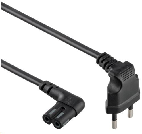 Gembird Cablexpert C7 hálózati tápkábel 1m, hajlított (PC-184L)