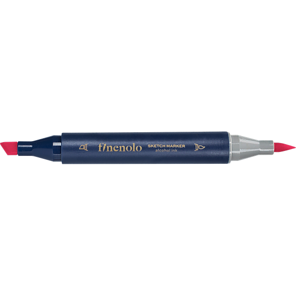 Deli Finenolo 4 - Vivid Red kétvégű permanent ART marker Deli Finenolo 4 - Vivid Red kétvégű permanent ART marker