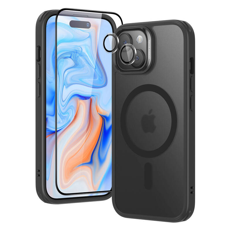 ESR Classic Hybrid (HaloLock) tok iPhone 15 Plus készülékhez (fekete) ESR Classic Hybrid (HaloLock) tok iPhone 15 Plus készülékhez (fekete)