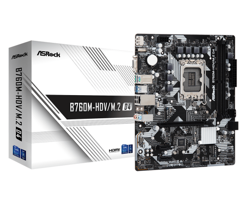 ASRock LGA1700 B760M-HDV/M.2 D4 alaplap ASRock LGA1700 B760M-HDV/M.2 D4 alaplap