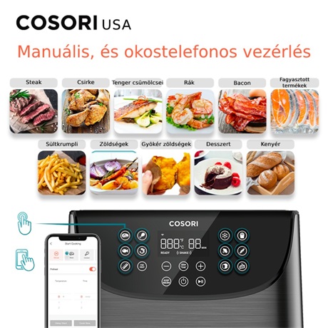 Cosori CS158-AF-RXB FORRÓLEVEGŐS SÜTŐ