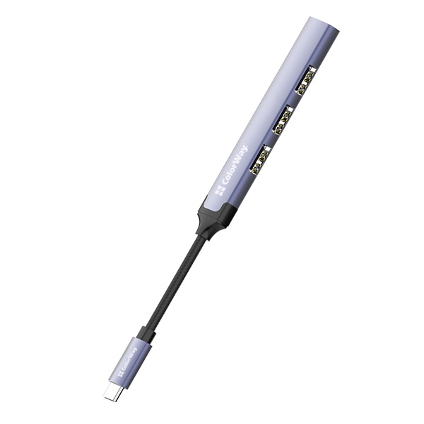 COLORWAY CW-HUB04 USB-elosztó  USB-C 4-B-1 USB2.0X3/USB3.0