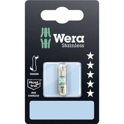 3867/1 TS nemesacél bit, TORX T30 x 25 Wera 05073625001 Hossz:25 mm 3867/1 TS nemesacél bit, TORX T30 x 25 Wera 05073625001 Hossz:25 mm