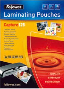 FELLOWES laminálógéphez fényes meleglamináló fólia 125 mikron, 75x105 mm (IFW53069) FELLOWES laminálógéphez fényes meleglamináló fólia 125 mikron, 75x105 mm (IFW53069)