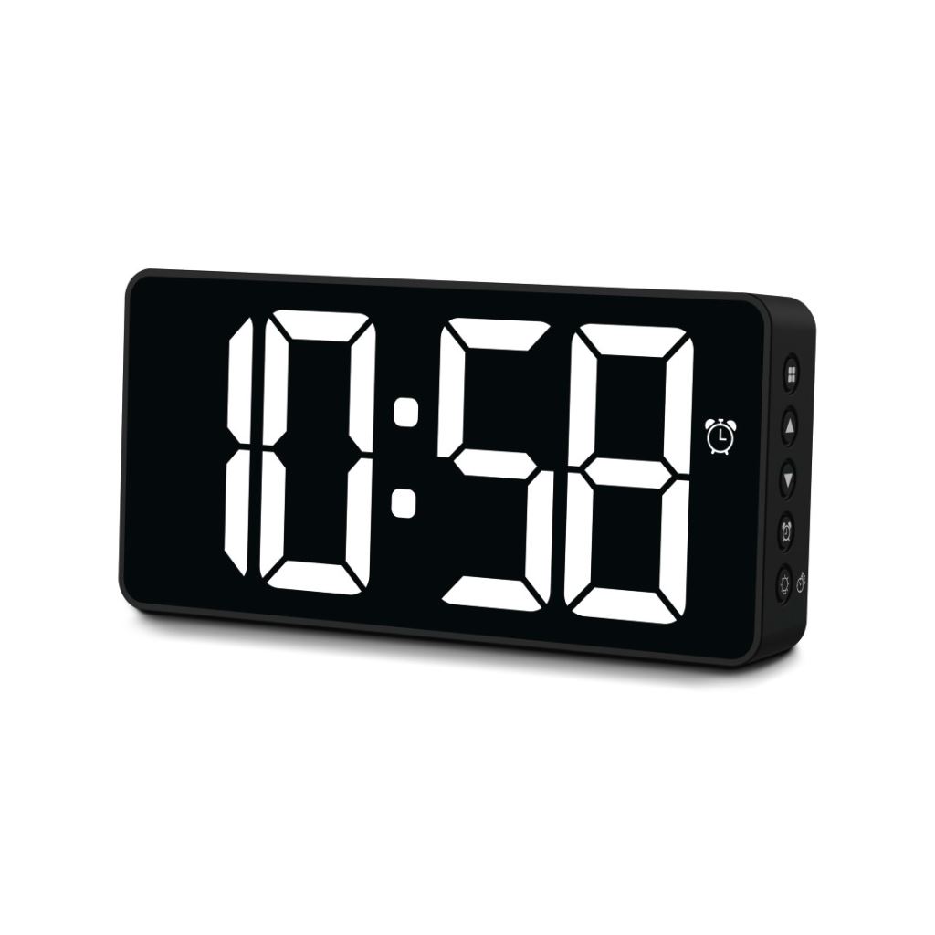Hama Bali Digital Alarm Clock with Temperature Display Night Mode Fekete