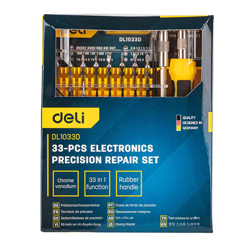 Deli Tools EDL1033D 33 részes precíziós csavarhúzó készlet