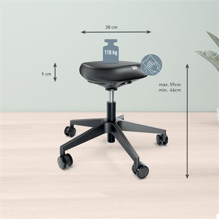 LEITZ  Ergo Comfort   görgős ergonomikus Munkaszék Sötétszürke