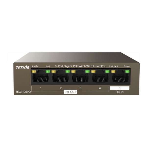 Tenda TEG1105PD 5-Port GbE LAN PoE switch